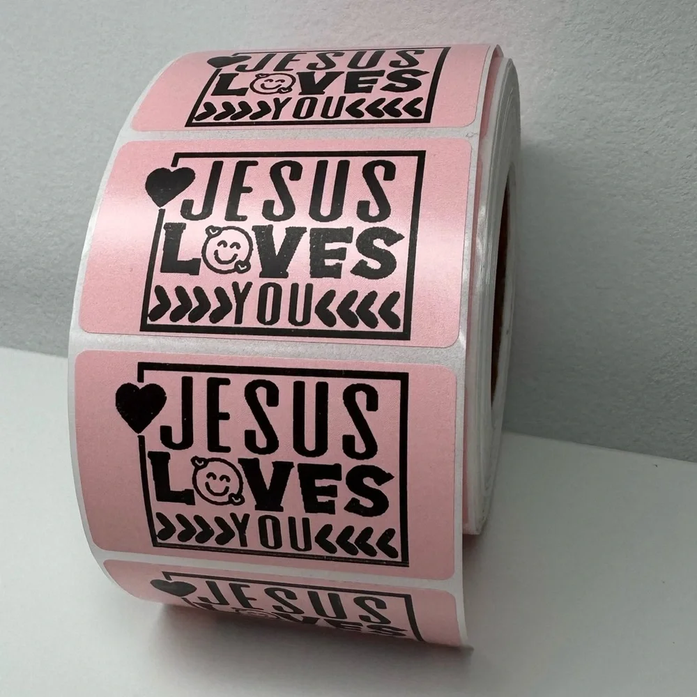 Jesus loves you sticker for small business sticker 2" thankyou Stickers labels - Picture 9 of 10